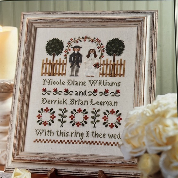 Count Cross Stitch Wedding Samplers Pattern Book - Picture 5 of 5